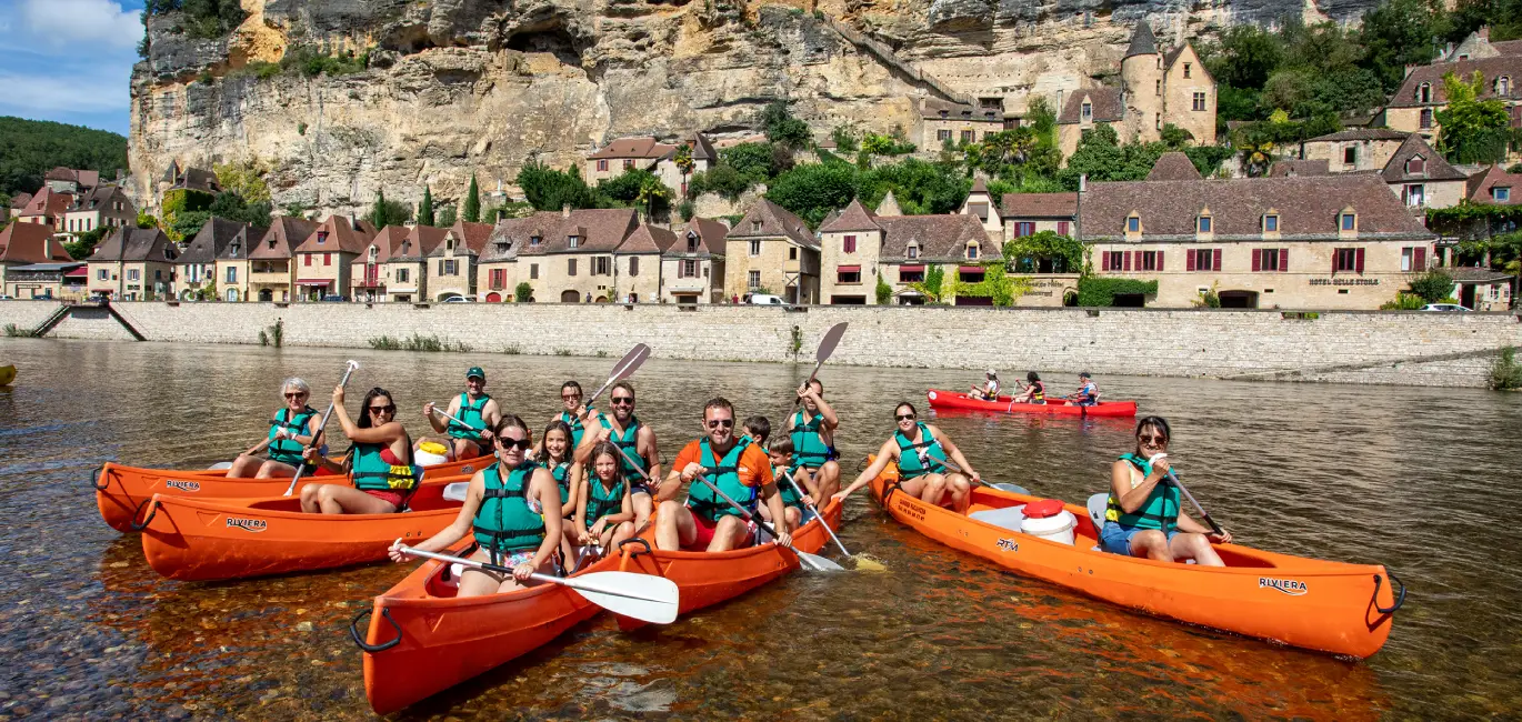 Sortie canoe encadree pour debutants sarlat
