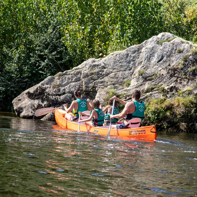 Faire du canoë vers Beynac